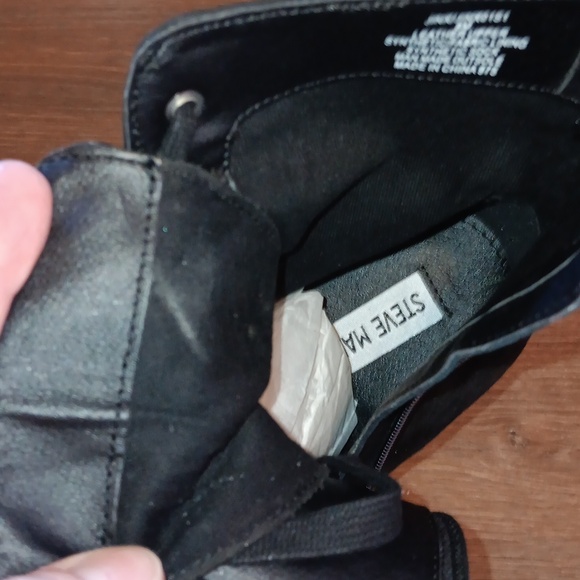 NEW Steve Madden Black Suede Heels Pointed Toe Size 8M - Picture 9 of 12